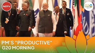 G20 Summit Delhi LIVE Updates: A Peek Into PM Modi's "Productive Morning" At G20 Summit