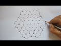 easy simple diwali kolam 2023 with 9×5 dots 🌺 9×5 deepavali muggulu 🌺 diwali special rangoli design