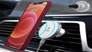 Magnetic Wireless Car Mount Charger | Fast Charging Air Vent Phone Holder Stand  SINDOX MagSafe