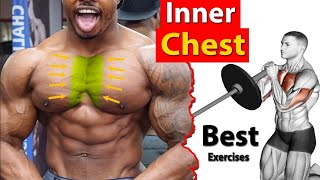BEST 6 EXERCISES "INNER CHEST" | Chest Workout - 6 exercises that make the inner chest line chiseled