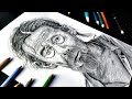 Realistic Portrait Drawing | Step by Step For Beginners | Tutorial | Old Man 🔥