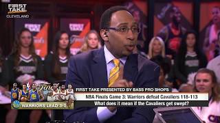Stephen A  Smith " LeBron James isn't the GOAT if he gets swept" | NBA Finals | June 8, 2017