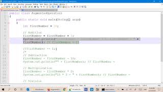 Java Augmented Assignment Operators