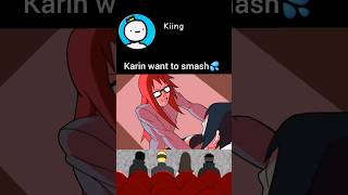 Naruto squad react on Karin smash #anime #shortsfeed #naruto #viral #funny #memes #shorts #short