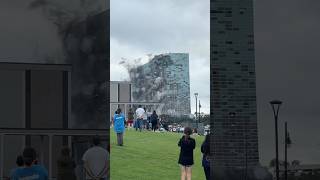 Capital One #tower implosion🧨 / building #demolition, hurricane aftermath / Lake Charles #louisiana