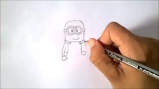 How to Draw Minion step by step easy | Minion Drawing Tutorial | Picture Drawing