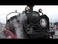 東武鉄道 sl大樹 鬼怒川温泉駅 転車台回転ダイジェスト japan steam locomotive taiju tobu railway