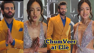 Karanveer Mehra and Chum Darang Cute Funny Moments on the Red Carpet of The Elle List 2025 ChumVeer