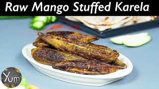 Raw Mango Stuffed Karela