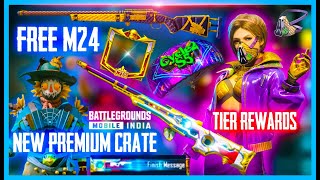 C2S5 TIER REWARDS , FREE M24 , NEW PREMIUM CRATE AND UPGRADABLE AWM IS HERE -5 FREE MATERIALS (BGMI)