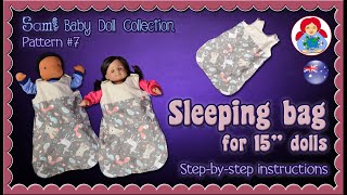 DIY Sleeping bag/sack for 15