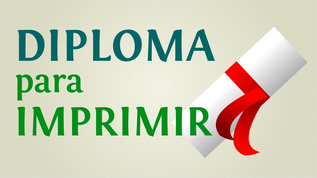 Molde De Diploma Para Imprimir