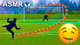 ASMR FOOTBALL + MOST SATISFYING FOOTBALL SHOTS AND SAVES