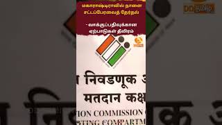 மகாராஷ்டிராவில் நாளை சட்டப்பேரவைத் தேர்தல் - வாக்குப்பதிவுக்கான ஏற்பாடுகள் தீவிரம்