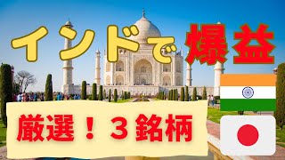 急成長国インドに進出している日本企業３銘柄！