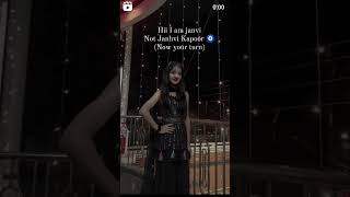 Hy 🌸 I am Janvi not Janhvi Kapoor 🧿💗✨ #song #music #punjabisong #newsong #punjabi #trending