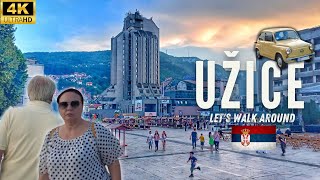 🇷🇸 UŽICE 4K City Walkaround | SUMMER EVENING in SERBIA | Hotel ZLATIBOR & More! | Travel Serbia 2022