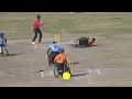 साहिल की तूफानी पारी great fifty knock by sahil wheel chair cricket