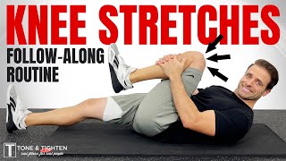 Best Stretches For Knee Pain (FOLLOW ALONG ROUTINE)