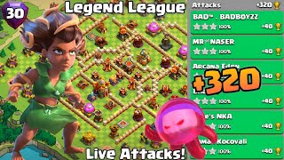 Th16 Legend League Attacks Strategy! +320 April Season Day 30 : Clash Of Clans