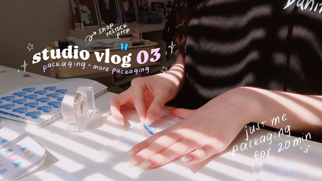 Studio Vlog 03 рџ Packaging Products Packing Orders Youtube