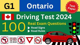 G1 Test Ontario 2024 | G1 Practice Test \u0026 G1 Driving Test Ontario | 100 Exam Questions 2024