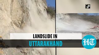 Watch: Landslide in Uttarakhand's Tehri, Rishikesh-Srinagar road closed