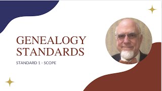 Genealogy Standards Overview and Plan -  JG0202