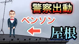 【閲覧注意】屋根の上にベンソンがいたので警察が出動しました