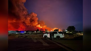 Destructive wildfire in southeastern Montana forces evacuations and claims land