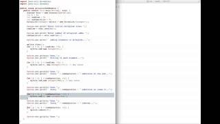 Programming example: ArrayList inserts and removes.