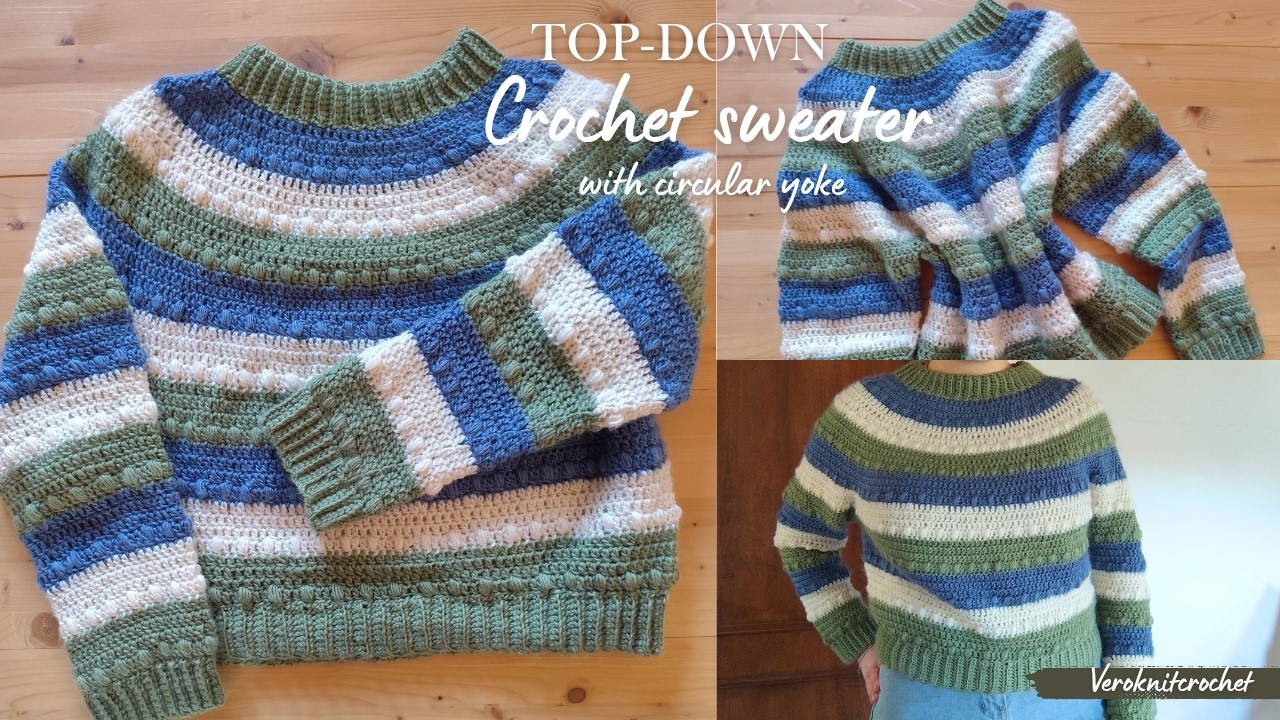 Top Down Crochet Sweater Crochet Tutorial Youtube
