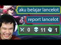 Prank Top 1 Lancelot Mati 11X - Mobile Legends