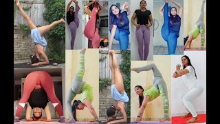 Leg split yoga poses for Beginners- Tiktok Compilation
