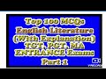 PART 1 Top 100 MCQs English Literature TGT, PGT, MA English Entrance  Exams Previous QUESTION PAPERS