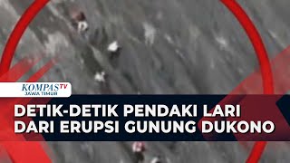 Momen Belasan Pendaki Gunung Dukono Nyaris Diterjang Abu Vulkanik