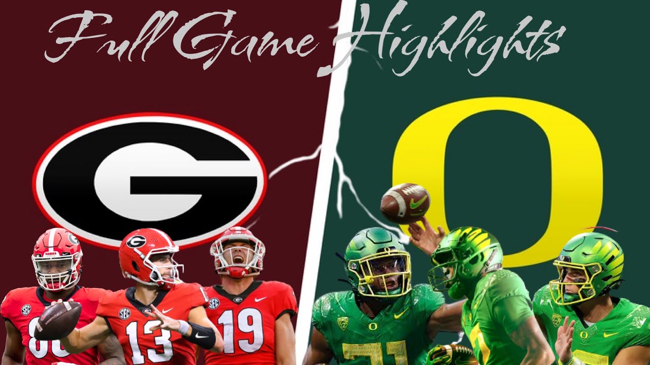 #11 Oregon Vs #3 Georgia | 2022 College Football Highlights *reaction ...