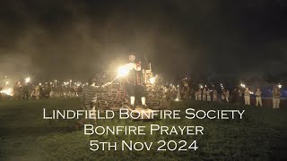 Lindfield Bonfire Society's Bonfire Prayer and Guy lighting 5th Nov 2024