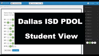 Dallas ISD PDOL steps in ALL In Learning - Student View