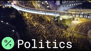 Drone Footage of Hong Kong's 'Fight for Freedom' Rally