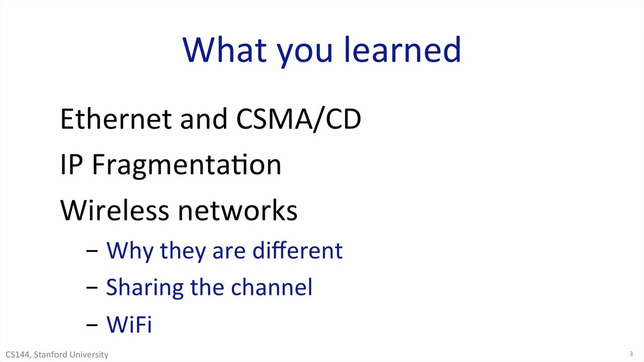 英字【计算机网络导论】斯坦福大学 Introduction To Computer Networking CS 144 Pn109 P109 ...