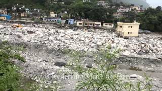 Flood affected city of Uttarakhand in disastrous condition