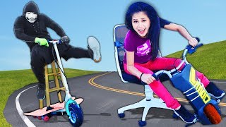 FASTEST CAR BUILT from JUNK WINS CHALLENGE! - Hacker PZ9 vs SPY NINJAS to Reveal Vy Qwaint Secret
