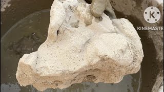 ASMR Cement Dirt Water Crumbling