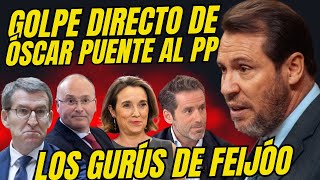 ZAMBOMBAZO DIRECTO DE ÓSCAR PUENTE A LOS GURÚS DE FEIJÓO 💥ESTALLA CONTRA LAS CANALLADAS DE MAZÓN