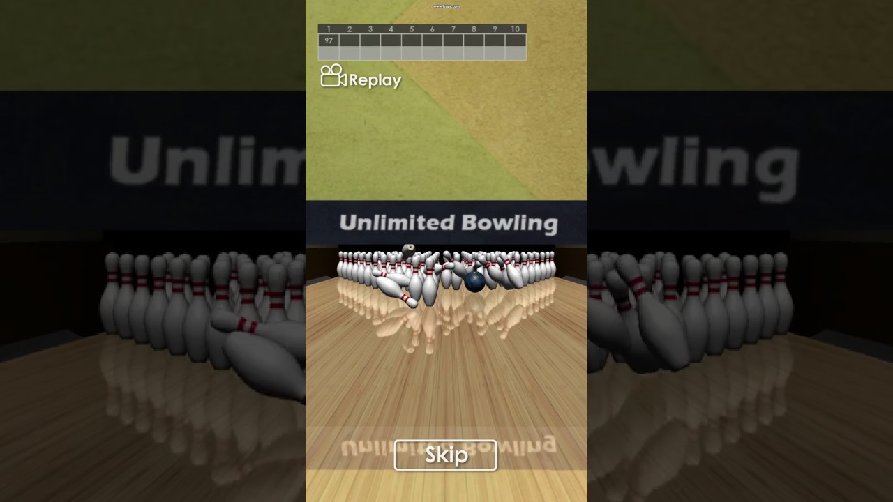 100-Pin Bowling Game On Mobile | Unlimited Bowling - YouTube