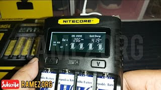 NITECORE UMS4 Intelligence QC2 Quick Charge 3000 mA IMR/Li-ion/LiFePO4/Ni-MH/Ni-Cd All Battery Size