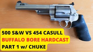 500 Magnum vs 454 Casull Buffalo Bore Part 1 - Velocity/Energy with @ChukesOutdoorAdventures