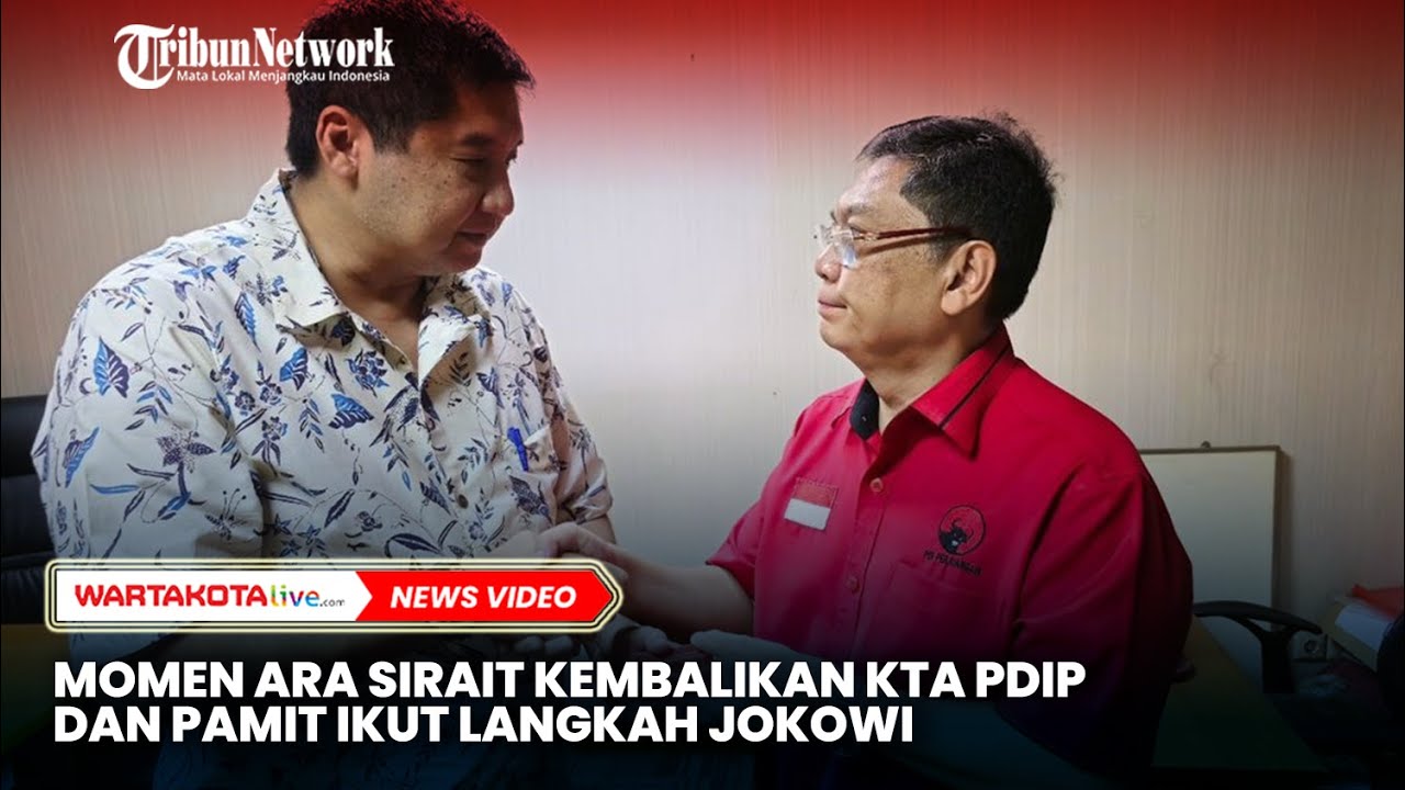 Momen Maruarar Sirait Kembalikan KTA PDI-P Dan Pamit Ikut Jokowi - YouTube