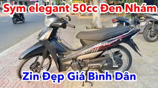 Xe Sym Elegant 50cc Đen Nhám Zin Đẹp Giá Bình Dân - Xe Cũ Tiền Giang #173